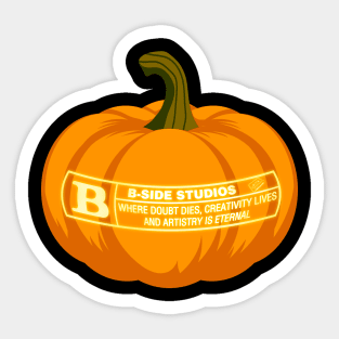 B-Side Carved Pumpkin Sticker